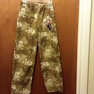 Boys Motocross fleece pajama pants size 7/8